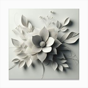 Paper Flowers Canvas Print