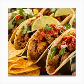 Mexican Tacos 2 Canvas Print