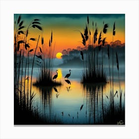 Northern Lake 3 30x30in9000x9000px 35 Canvas Print