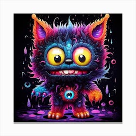Psychedelic Monster Canvas Print