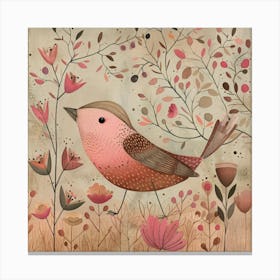 Pink Bird 1 Canvas Print