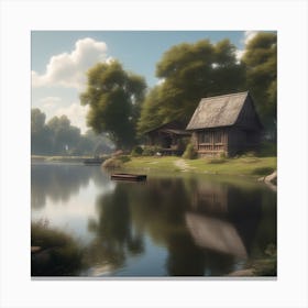 House In The Woods 11 Canvas Print