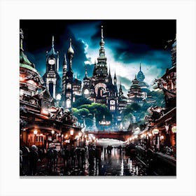 City At Night Canvas Print