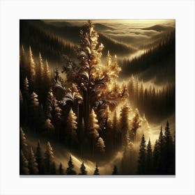 Golden Forest 12 Canvas Print