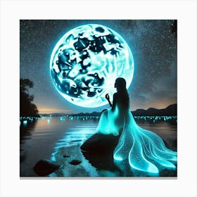 Full Moon In The Sky Canvas Print