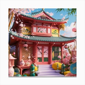 Asian House Canvas Print