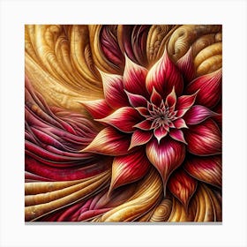 Fractal Flower Canvas Print