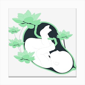 Baby In The Womb Canvas Print