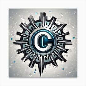 C Logo Canvas Print