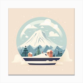 Iceland Snowglobe Canvas Print