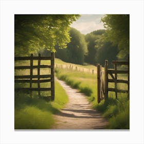 Path Through The Woods Canvas Print