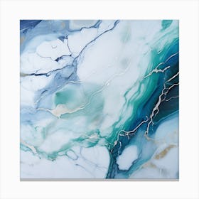 Abstract Marble Painting Canvas Print