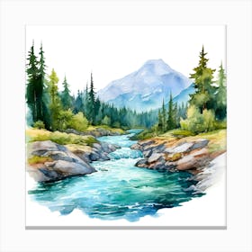 Watercolor Landscape 12 Canvas Print