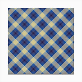 Plaid Fabric 69 Canvas Print