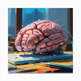 Brain Painting Canvas Print