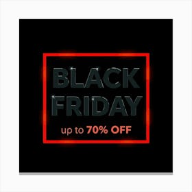 Black Friday Sell Post Templates Design (6) Canvas Print