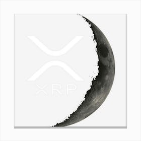 Ripple Xrp Moon Canvas Print