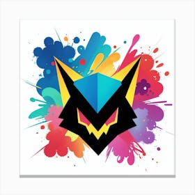 Fox Logo Canvas Print