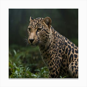 Leopard In The Forest 10 Canvas Print