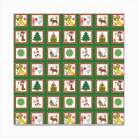 Christmas Paper Christmas Pattern Canvas Print