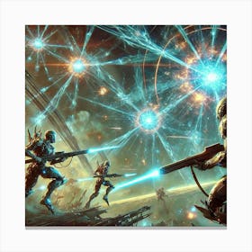 Crystal Lancers Targeting Gravity Disruptors Canvas Print