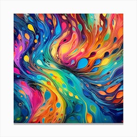 Abstract Colorful Abstract Abstract Painting Canvas Print
