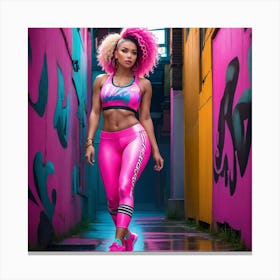 Hip Hop Girlyj Canvas Print