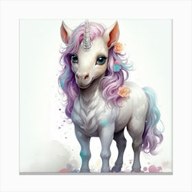 Cute Unicorn 15 Canvas Print