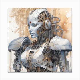 Robot Woman 46 Canvas Print