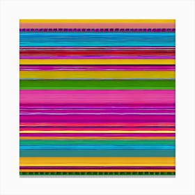 bright Stripes Canvas Print