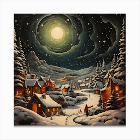 Serenade of Snowflake Serenity Canvas Print