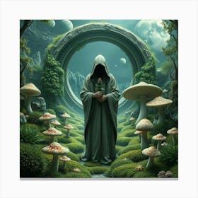 The Mysterious Monk Canvas Print