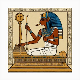 Egyptian God Canvas Print