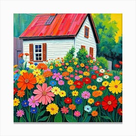 House In The Garden 9 Canvas Print