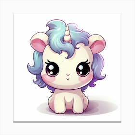 Cute Unicorn 657 Canvas Print