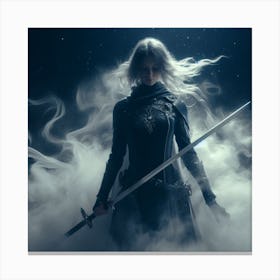 Female moonlight knight 4 Canvas Print