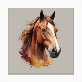 Horse Head Painting 1 Canvas Print