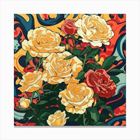 Yellow Roses 6 Canvas Print