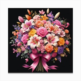 Bouquet Of Flowers 15 Canvas Print