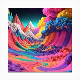 3d Art 9 Canvas Print