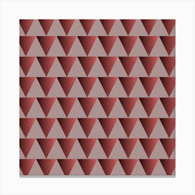 Abstract Red Triangles Canvas Print