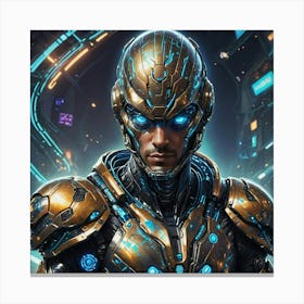 Alies As Futuristic Man Canvas Print