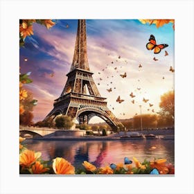 Paris Eiffel Tower 117 Canvas Print