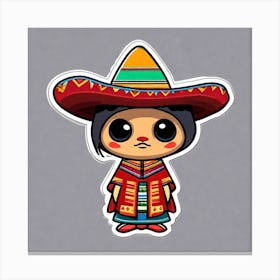 Mexican Girl 4 Canvas Print