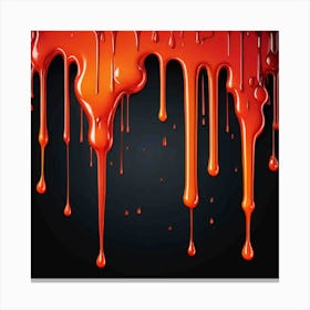 Blood Dripping Canvas Print