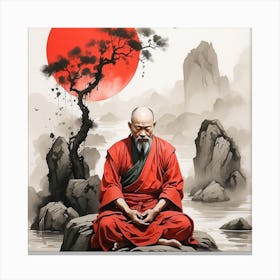 Buddha In Meditation Canvas Print