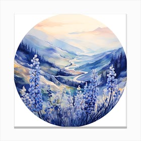 Lupine Valley Canvas Print