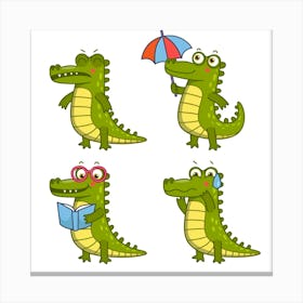 Crocodiles Canvas Print