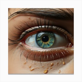 Wet Eye Canvas Print