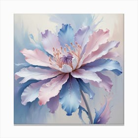 Oil Painting Abstract Of A Flower Canvas Print